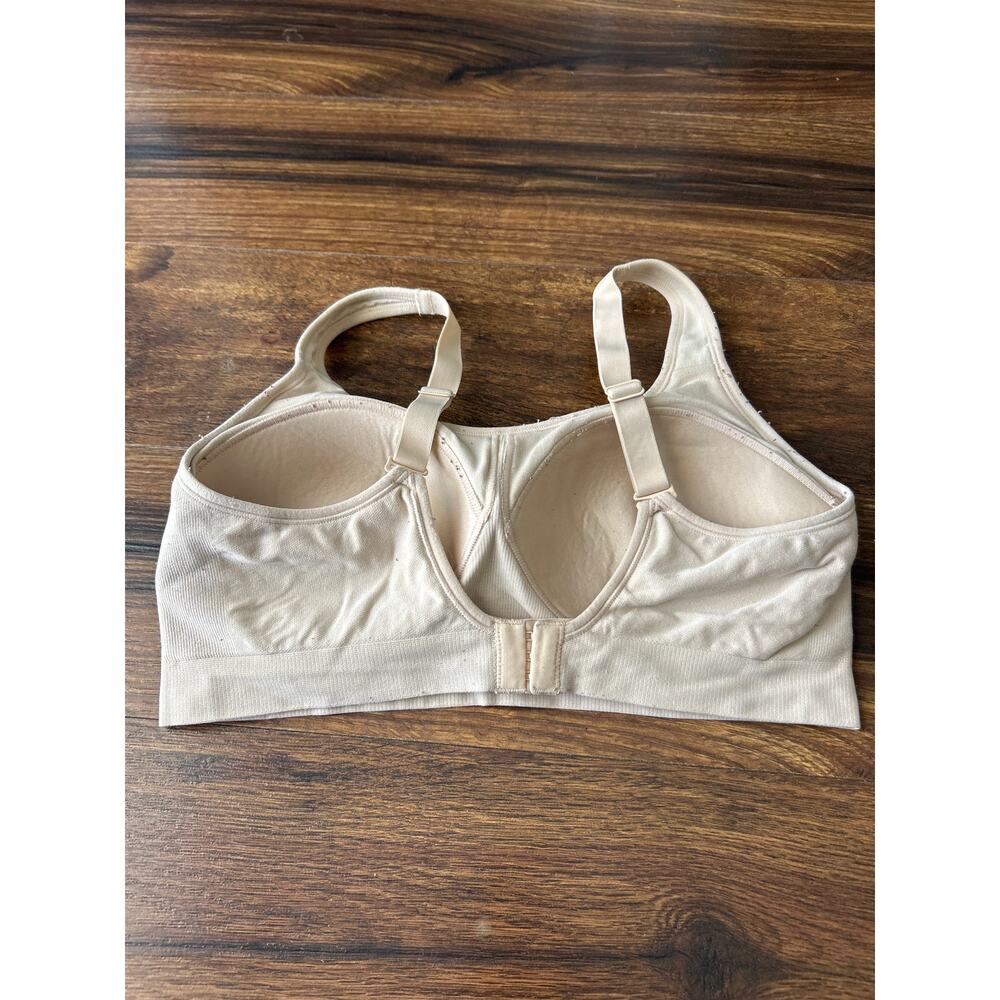 Truekind Bra Large Beige Padded Adjustable Daily Comfort Wireless Shaper - Picture 2 of 6